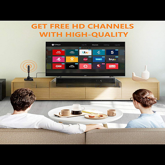 HDTV антена за приемане на свободни ефирни канали