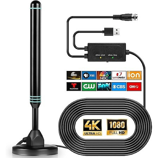 HDTV антена с кабел, усилвател и USB захранване