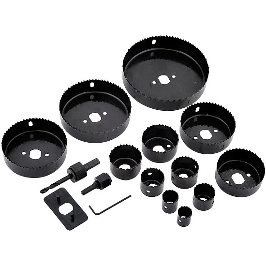 Комплект триони за дупки за дърво и гипсокартон–16 части (от 19 mm до 127 mm) | Декорации и Аксесоари