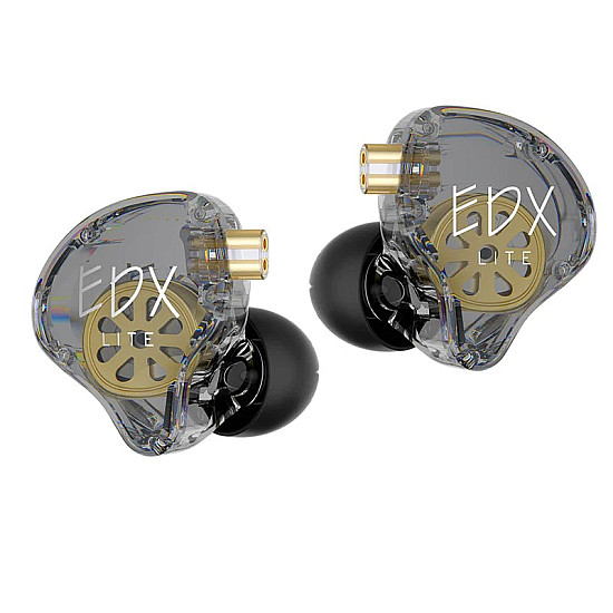 Слушалки KZ EDX Lite, HiFi Bass - Професионални: Изключително Качество на Звука и Дълбок Бас | Слушалки