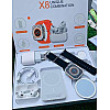 Комплект Smartwatch X8,Безжични Слушалки, Магнитна Батерия, Безжично Зарядно за Телефон и Часовник, Зарядно с Кабел за Телефон | Смарт часовници и гривни