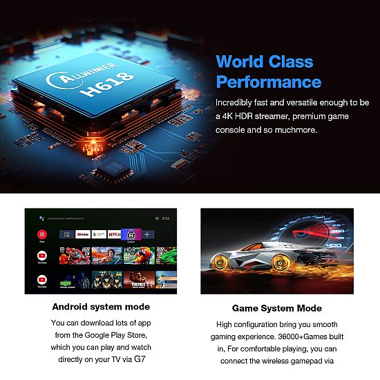 Игрова конзола G7 Universal Edition Android Gaming TV Box |