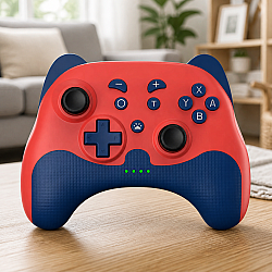 Безжичен джойстик  923B, За Nintendo Switch, Червен - 13087