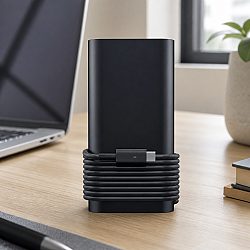 Адаптер DeTech, За Dell, 90W, Type-C, Черен - 351