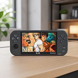 Преносима игрова конзола X20, 5.1", 1000 Вградени игри, Сив - 13038