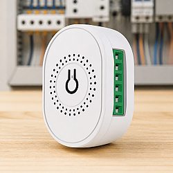 Смарт превключвател PST-TMW02, 2 канала, 220V, 16A, Wi-Fi, Tuya Smart, Бял - 91022