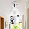 Смарт охранителна камера PST-F1-3MP, 3.0Mp, PTZ, За фасунга E27, Wi-Fi, Tuya Smart, Бял - 91029 | Видео и Фото камери