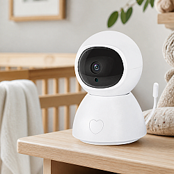 Смарт охранителна камера  PST-BM289, Бебефон, 2.0Mp, Вътрешен монтаж, Wi-Fi, Tuya Smart, Бял - 91026