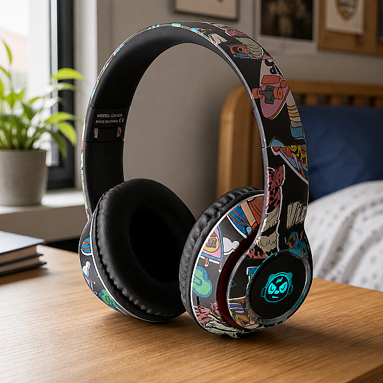 Слушалки с Bluetooth Gjby CA-035, Многоцветен - 20662 | Слушалки