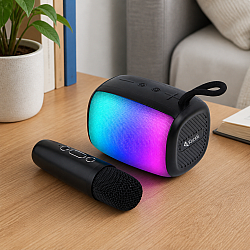 Тонколона Kisonli G20, Bluetooth, Караоке, USB, SD, FM, AUX, Черен - 22269