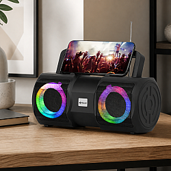 Тонколона Kisonli K1, Bluetooth, USB, SD, FM, AUX, Черен - 22262