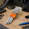 Комплект шестограми Jakemy JM-HK2-1, 9 броя, CR-V - 17645 | Инструменти
