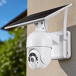 Смарт охранителна камера  PST-S20-WiFi, 2.0Mp, PTZ, Соларен панел, Външен монтаж, Wi-Fi, Tuya Smart, Бял - 91033