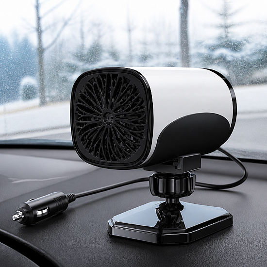 Преносим Автомобилен Нагревател с Размразител за Предното Стъкло, 12V, 150W, DC736 - Бързо Размразяване и Удобство през Зимата! | Принадлежности