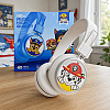 Детски безжични светещи слушалки Paw Patrol с далматинеца Маршал - бели MF-202E с Bluetooth 5.3 | Слушалки