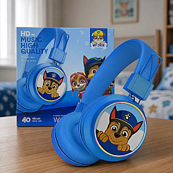 Детски безжични светещи слушалки Paw Patrol с Чейс - сини MF-202EC, с Wireless 5.3
