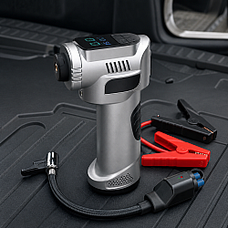 Преносим въздушен компресор и Jump Starter с 8000mAh,Перфектното решение за вашето пътуване