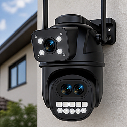 Тройна Външна WI-FI Камера с 3 Обектива, 12MP, 8x ZOOM