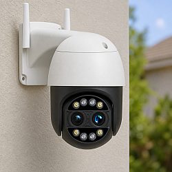 Външна Wi-Fi камера 8MP с двойна леща,Авто Zoom, Автоматично Проследяване, Разпознаване на човешка форма