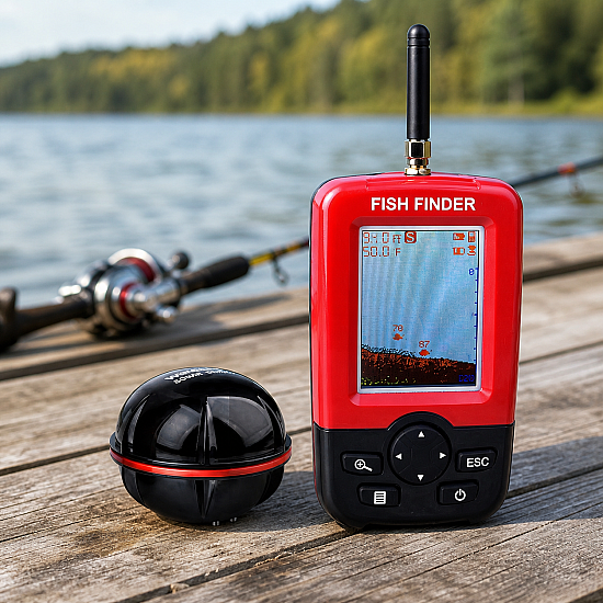 Безжичен Сонар за Риболов Fish Finder с 2.8-инчов LCD екран и 100 м обхват Безжичен Сонар за Риболов Fish Finder с 2.8-инчов LCD екран и 100 м обхват | Свободно време