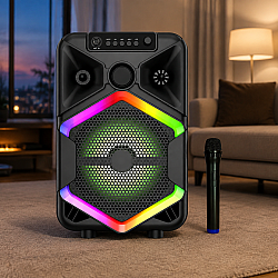 Преносима Bluetooth тонколона 8132 с RGB светлини 