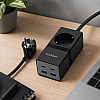 Удължител Earldom ES-SC21, 1 гнездо, CEE 7/3, 2 х USB F, 2 x USB-C, 1м., Черен - 40521 | Смарт устройства