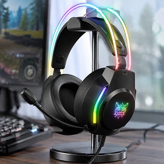 Слушалки Onikuma X26, За компютър, Микрофон, Подсветка, 3.5mm, USB | Слушалки