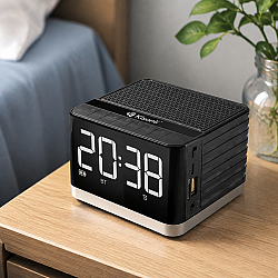Тонколона Kisonli G8, Bluetooth, Часовник, USB, SD, FM, AUX, RGB
