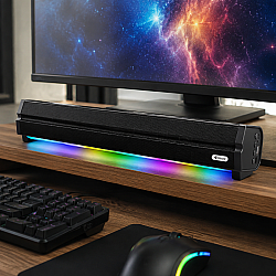 Тонколона Kisonli LED-802, Bluetooth, USB, SD, RGB, AUX, FM