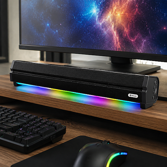 Тонколона Kisonli LED-802, Bluetooth, USB, SD, RGB, AUX, FM | Безжични колони