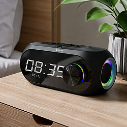 Тонколона Kisonli LP-2S, Bluetooth, Часовник, SD, FM, AUX, RGB