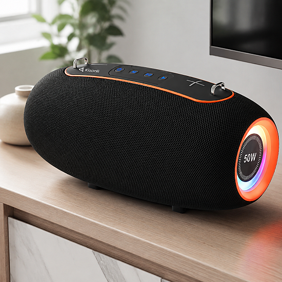Тонколона Kisonli K8, Bluetooth, USB, SD, AUX, RGB Тонколона Kisonli K8, Bluetooth, USB, SD, AUX, RGB | Безжични колони