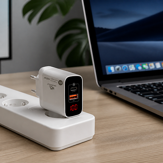 100W Супер Бързо Зарядно Yelandar CA400 с Power Delivery и Quick Charge 3.0 | Аксесоари за телефон