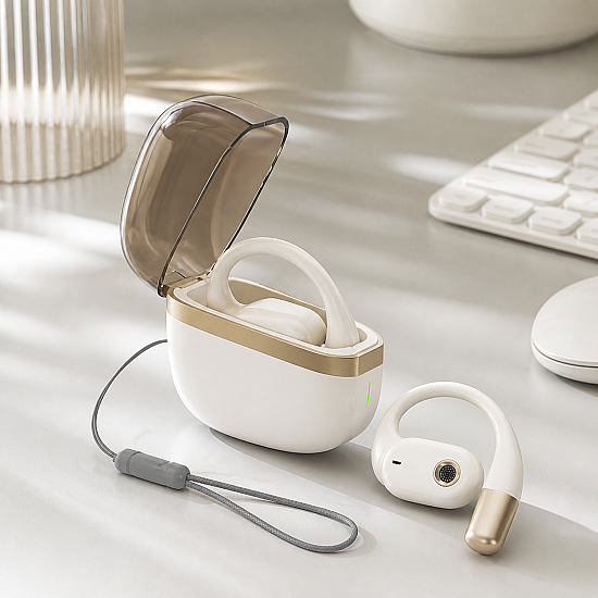 Bluetooth слушалки Remax OpenBuds P9, Бял - 20804 | Слушалки