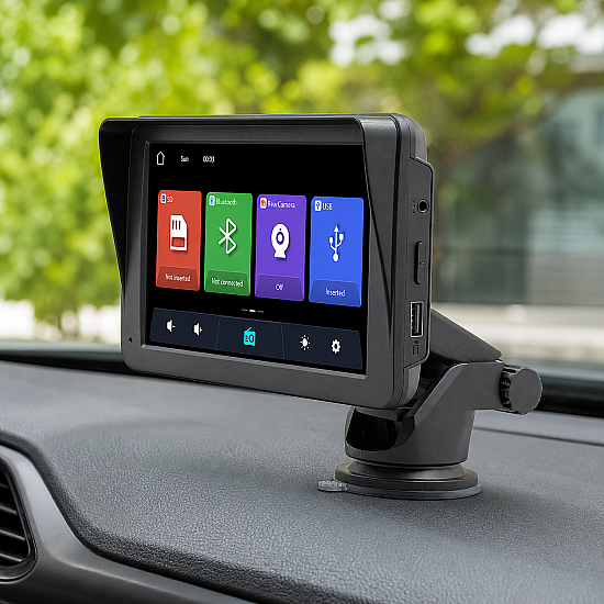 Преносим CarPlay / Android Auto дисплей No brand, X5570R, 7, За автомобил - 13322 | Принадлежности