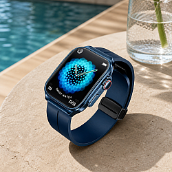 Смарт часовник Remax WATCH13, Син,AMOLED дисплей, Bluetooth разговори и здравни функции