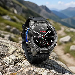 Смарт часовник Remax WATCH18, Сив,GPS, AMOLED, 170+ спортни режима, 5 ATM водоустойчивост