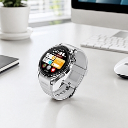 Смарт часовник Remax WATCH23,Сребрист,AMOLED дисплей, Bluetooth разговори и дълъг живот на батерията