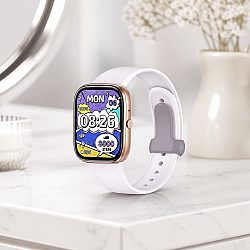 Смарт часовник Remax WATCH25, Златист,AMOLED дисплей, Bluetooth разговори и здравен мониторинг