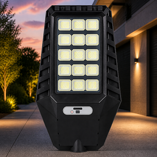 Соларна Лампа LY-011,1200W, 12 LED, външно осветление с автоматичен сензор | Осветителни тела