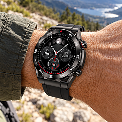 Смарт часовник Aurafit AM13, Amoled, Черен - 73130