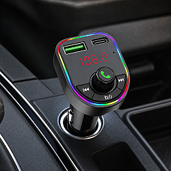 FM трансмитер RGB F5 – Мултифункционално устройство за музика и комуникация в автомобила