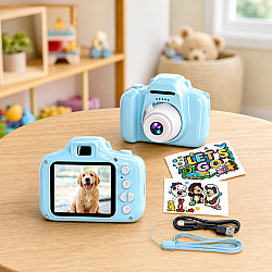 Камера за Деца KIDSCAM - Детски Фотоапарат за Снимки и Видеозапис: Забавление и Творчество за Малките