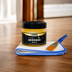 Пчелен Восък за Дърво BEESWAX 2бр - 1+1 Gratis: Натурална Грижа и Блясък за Вашите Дървени Повърхности