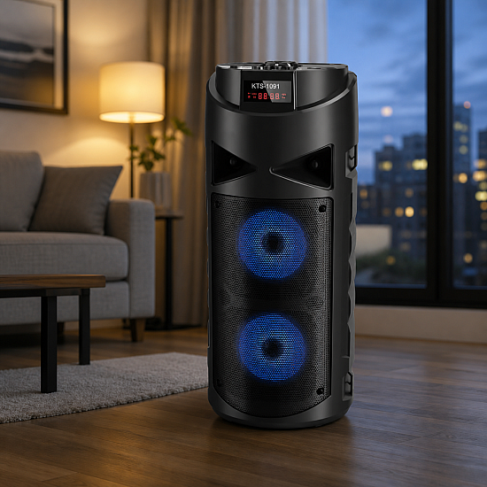 Безжична Bluetooth Караоке Тонколона KTS-1091 с Микрофон Безжична Bluetooth Караоке Тонколона KTS-1091 с Микрофон | Безжични колони
