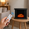 Електрическа печка-мини преносима камина, Flame Heater 1000W с ефект на огън и дистанционно управление | Декорации и Аксесоари