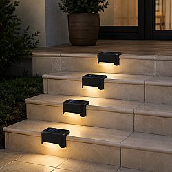 Соларни лампи за парапет и тераса комплект от 4бр PTH01