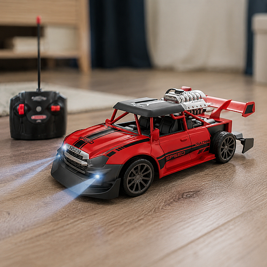 Кола с дистанционно управление и функция за изкарване на дим Stunt Spray Car 1:20 | Детски Играчки