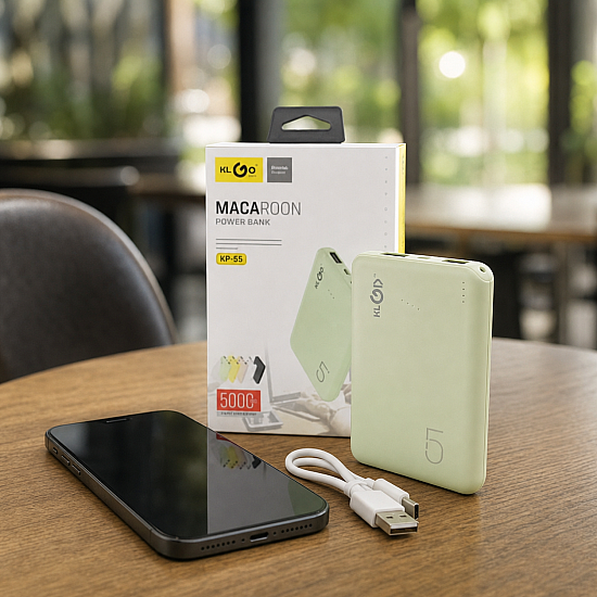 Преносима батерия KLGO MACAROON KP-55 , 5000mAh, PowerBank | Тв Бокс и Аксесоари