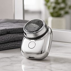 Мини електрическа самобръсначка за мъже, миеща се , Джобен размер, USB зареждане